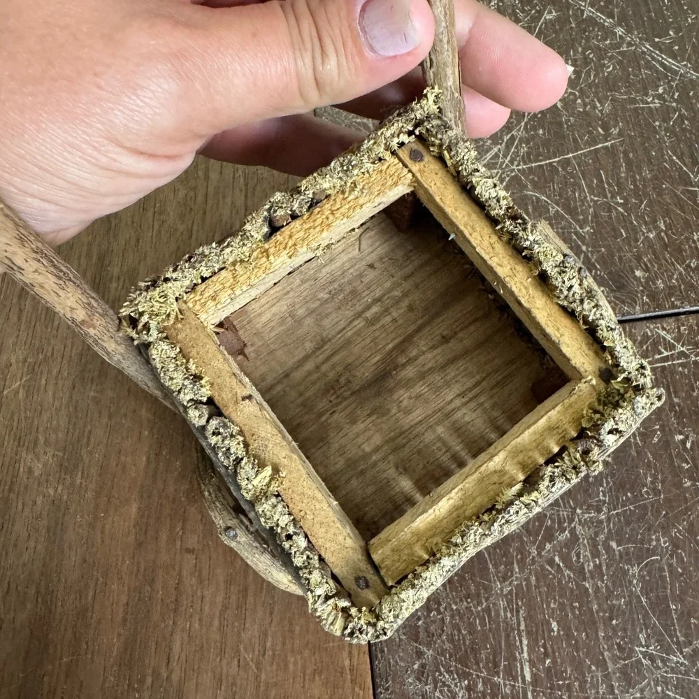 Twig Stick‎ Cottagecore Indoor Planters Cart & Wheelbarrow